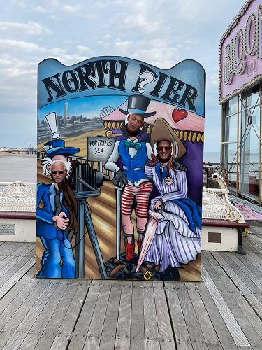 NORTH-PIER-FUN BERNARD,BLACKPOOL, NIGHT OUT,